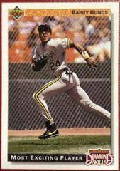 Barry Bonds #721 Baseball Cards 1992 Upper Deck Prices