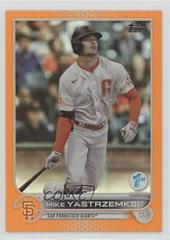 Mike Yastrzemksi [Orange] Baseball Cards 2022 Topps 1st Edition Prices