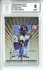 Cris Carter [Autograph] Football Cards 1999 Panini Donruss Elite Passing the Torch Prices