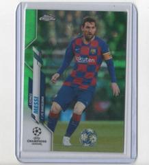 Lionel Messi [Green Bubbles Refractor] Soccer Cards 2019 Topps Chrome UEFA Champions League Prices