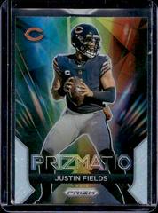 Justin Fields [Silver] #3 Football Cards 2023 Panini Prizm Prizmatic Prices
