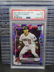 Daulton Varsho [Purple] #95 Baseball Cards 2021 Bowman Chrome Sapphire Prices