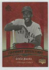 Ernie Banks [Red] #189 Baseball Cards 2005 Upper Deck Reflections Prices