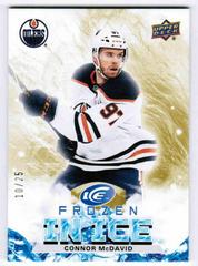 Connor McDavid [Gold] Hockey Cards 2021 Upper Deck Ice Frozen In Prices
