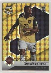 Moises Caicedo [Gold Fluorescent] #78 Soccer Cards 2021 Panini Mosaic Road to FIFA World Cup Prices
