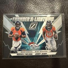 Russell Wilson , Jerry Jeudy [Silver] #TL-RJ Football Cards 2022 Panini Zenith Thunder and Lightning Prices
