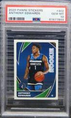 Anthony Edwards #402 Basketball Cards 2020 Panini Stickers Prices