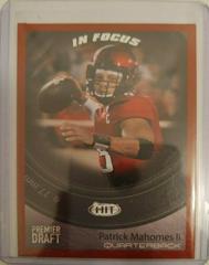 Patrick Mahomes II [Red] #43 Football Cards 2017 Sage Hit Premier Draft Prices