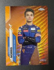 Lando Norris [Orange Wave] #7 Racing Cards 2020 Topps Chrome Formula 1 Prices