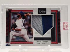 Andre Jackson [Red] Baseball Cards 2022 Panini Three and Two Rookie Jerseys Prices