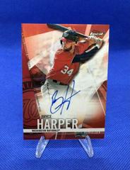 Bryce Harper [Red Refractor] #FA-BH Baseball Cards 2017 Topps Finest Autographs Prices