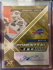 Gabriel Davis [Gold] Football Cards 2022 Panini XR X Ponential Ink Autograph Prices