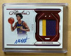Max Christie [Ruby] #25 Basketball Cards 2022 Panini Flawless Rookie Autograph Prices