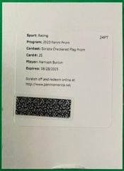 Jeb Burton [Checkered Flag] #2 Racing Cards 2023 Panini Prizm NASCAR Autograph Prices