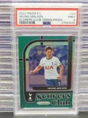 Heung Min Son [Green] Soccer Cards 2022 Panini Prizm Premier League Scorers Club Prices