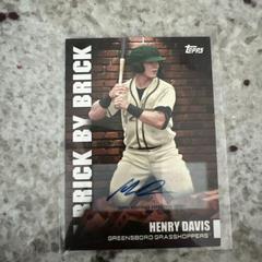 Henry Davis [Autograph] Baseball Cards 2022 Topps Pro Debut Brick by Brick Prices