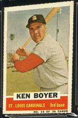 Ken Boyer [Hand Cut] Baseball Cards 1961 Bazooka Prices