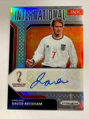 David Beckham [Silver Prizm] Soccer Cards 2022 Panini Prizm World Cup International Ink Autograph Prices