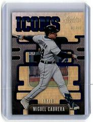 Miguel Cabrera [Gold] #I-4 Baseball Cards 2021 Panini Absolute Icons Prices