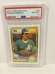 Dennis Eckersley #46 Baseball Cards 2002 Topps Archives Prices