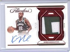 Khris Middleton [Ruby] #15 Basketball Cards 2022 Panini Flawless Patch Autograph Prices