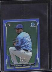 Yordano Ventura [Blue Refractor] #329 Baseball Cards 2014 Bowman Chrome Mini Prices