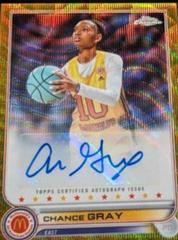 Chance Gray [Gold Wave] Basketball Cards 2022 Topps Chrome McDonald's All-American Autographs Prices