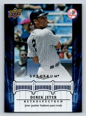 Derek Jeter #DJ70 Baseball Cards 2008 Upper Deck Spectrum Jeter Retrospectrum Prices