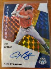 Alex Bregman [Choice Red and Yellow] #AM-AB Baseball Cards 2021 Panini Mosaic Autographs Prices