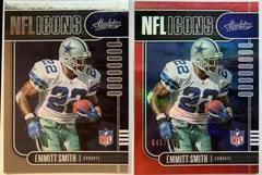 Emmitt Smith [Spectrum Red] Football Cards 2019 Panini Absolute NFL Icons Prices