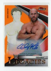 Cesaro [Black Autograph] #L-5 Wrestling Cards 2021 Topps Finest WWE Legacies Prices