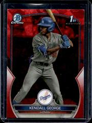 Kendall George [Red Sapphire] #BDC-190 Baseball Cards 2023 Bowman Draft Chrome Sapphire Prices