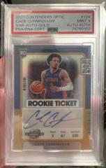 Cade Cunningham [Variation Autograph Gold] Basketball Cards 2021 Panini Contenders Optic Prices