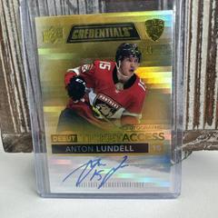 Anton Lundell [Yellow] #DTAA-AL Hockey Cards 2021 Upper Deck Credentials Debut Ticket Access Autographs Prices