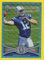 Andrew Luck #BW-1 Football Cards 2012 Topps Chrome Blue Wave Refractor Prices