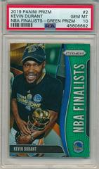 Kevin Durant [Green Prizm] Basketball Cards 2019 Panini Prizm NBA Finalists Prices