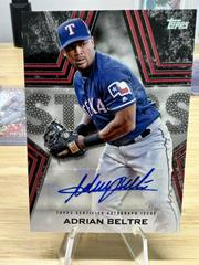 Adrian Beltre [Black] Baseball Cards 2023 Topps Series 1 Stars Autographs Prices
