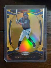 Ronald Acuna Jr. [Gold] #10 Baseball Cards 2021 Panini Chronicles Certified Prices