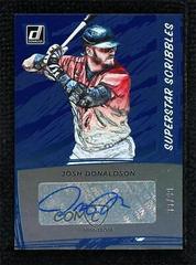 Josh Donaldson [Blue] Baseball Cards 2022 Panini Donruss Superstar Scribbles Autographs Prices