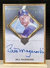 Bill Mazeroski [Onyx] #HAFA-BM Baseball Cards 2023 Topps Gilded Collection Gold Framed Hall of Famers Autographs Prices