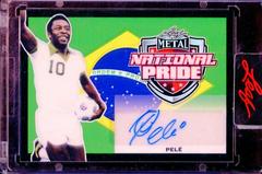 Pele [Prismatic Black] Soccer Cards 2022 Leaf Metal National Pride Autographs Prices