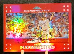 Paul Konerko [Red Refractor] #18 Baseball Cards 2007 Topps Chrome Prices