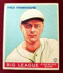Fred Frankhouse Baseball Cards 1934 World Wide Gum Prices
