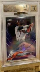 Ronald Acuna [Purple Refractor] #RA-RA Baseball Cards 2018 Topps Chrome Rookie Autograph Prices
