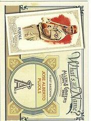Jose Alberto Pujols Baseball Cards 2012 Topps Allen & Ginter What's in A Name Prices