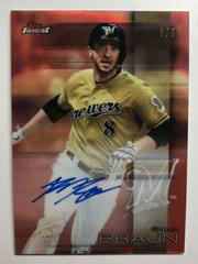 Ryan Braun [Red Refractor] #FA-RB Baseball Cards 2016 Topps Finest Autographs Prices