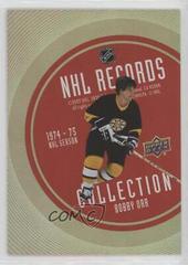 Bobby Orr [Gold] #RB-3 Hockey Cards 2021 Upper Deck Record Collections Prices