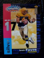 Brett Favre [Silver 9/17] Football Cards 1995 Collector's Choice Crash the Game Prices