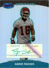 Samie Parker [Autograph Green] Football Cards 2004 Bowman's Best Prices