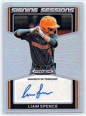 Liam Spence #SS-LS Baseball Cards 2022 Panini Prizm Draft Picks Signing Sessions Prices